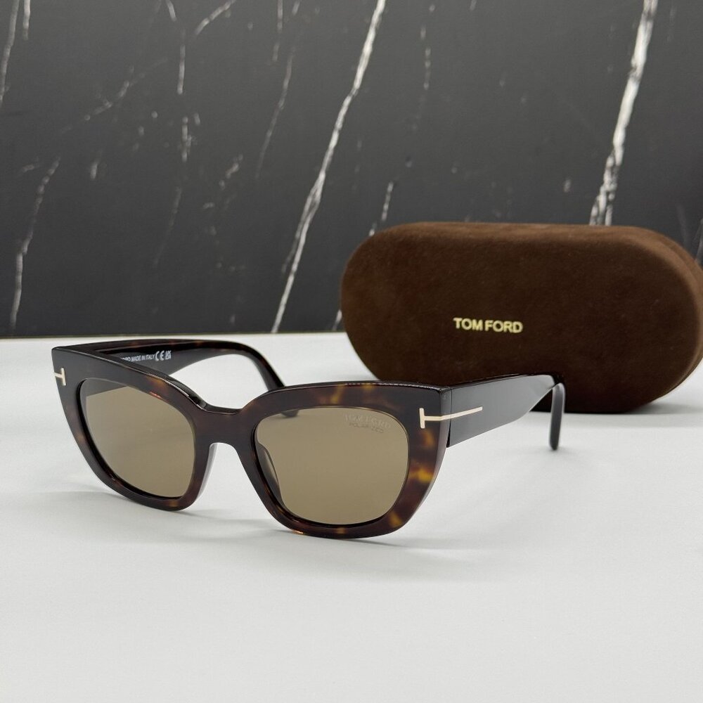 NEW TOM FORD ATHENA TF1190 52H POLARIZED HAVANA WOMEN SUNGLASSES FT1190 52H